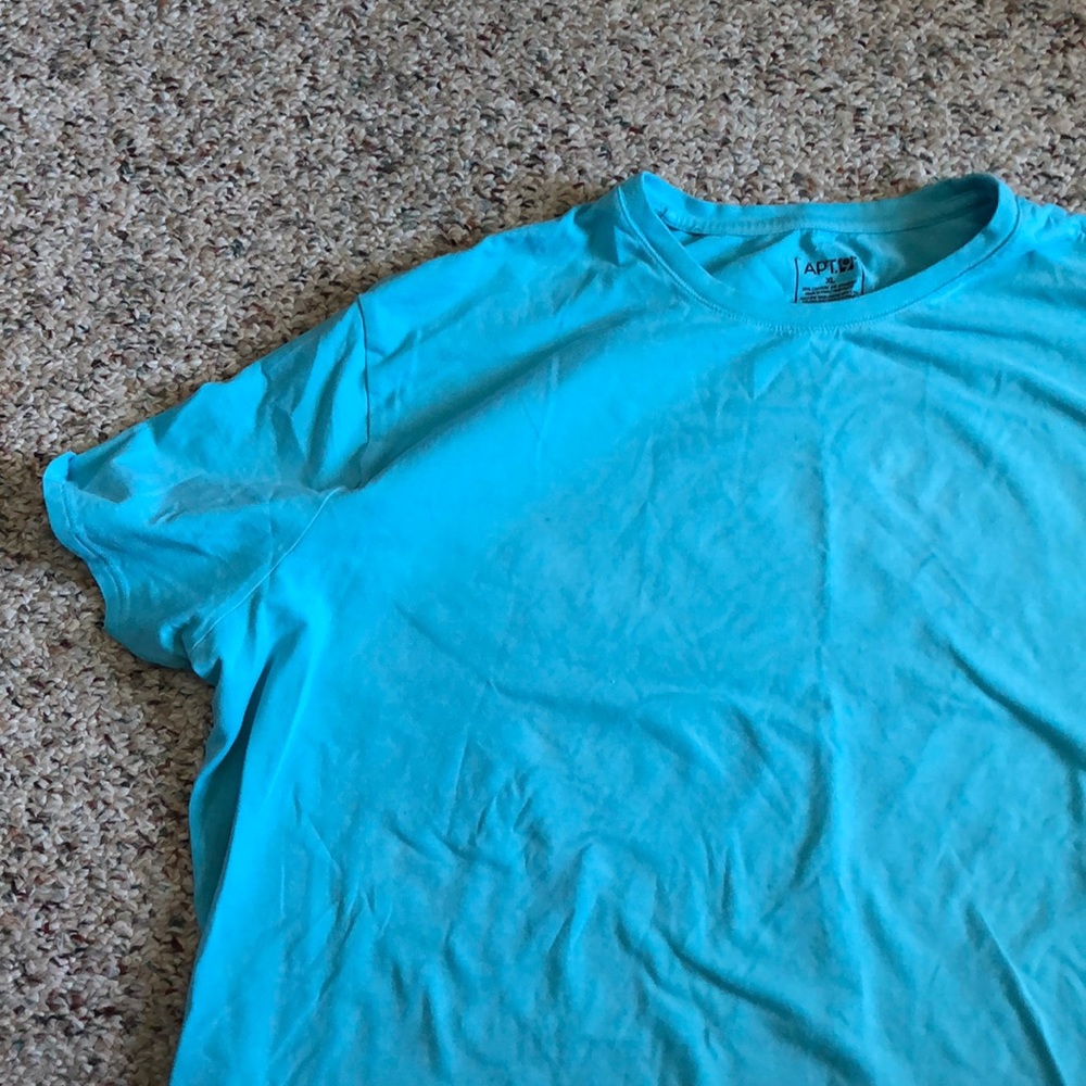 Blue Crew Neck Tee Shirt